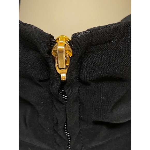 Vintage Black Gold Embroidered Safari Animal Jacket Size M Statement Bomber - Picture 13 of 13